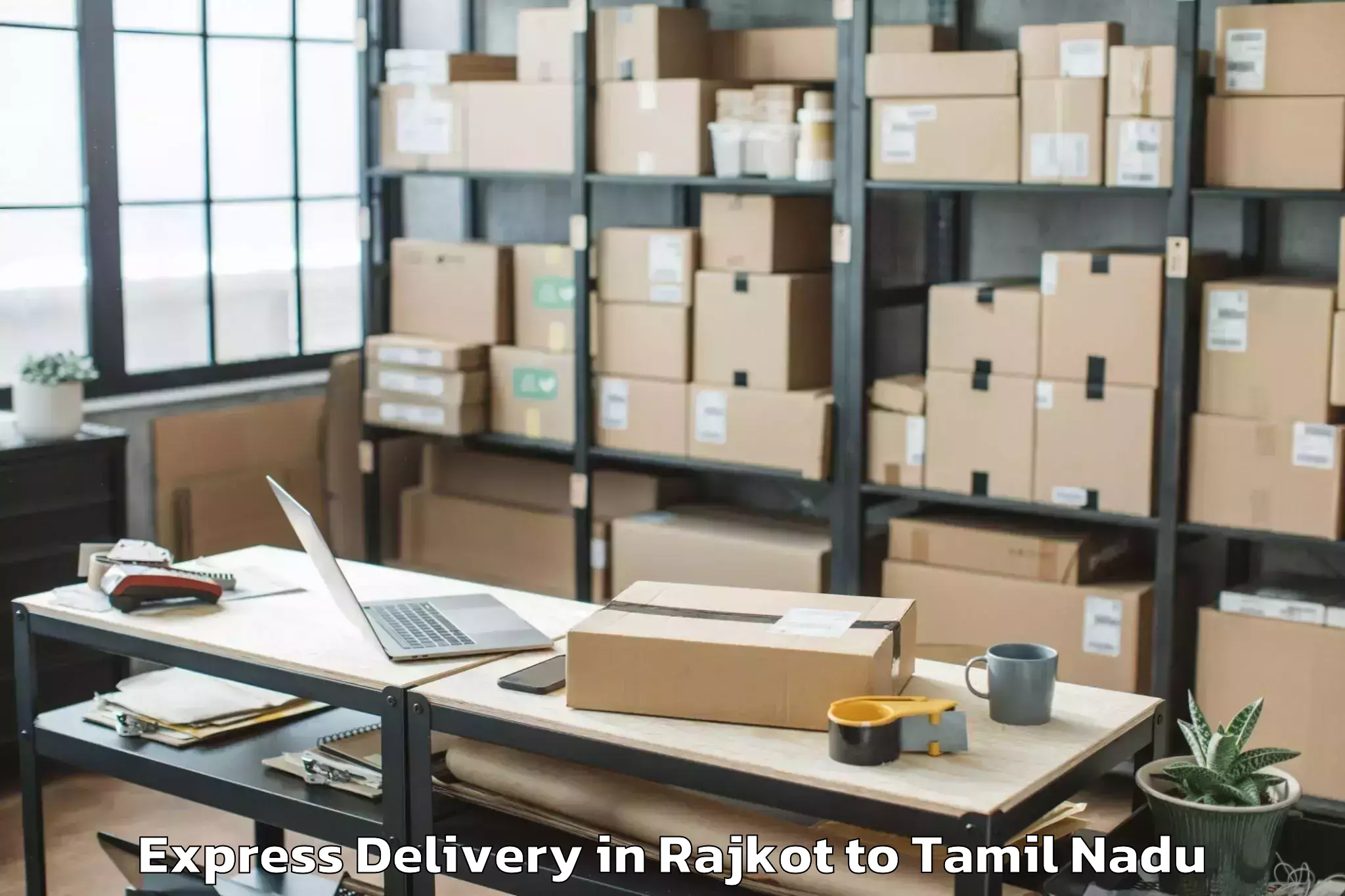 Professional Rajkot to Kattupalli Port Express Delivery